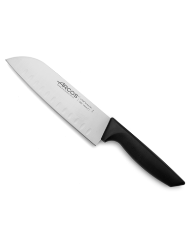 CUCHILLO SANTOKU ALVEOLADO NIZA 180 MM