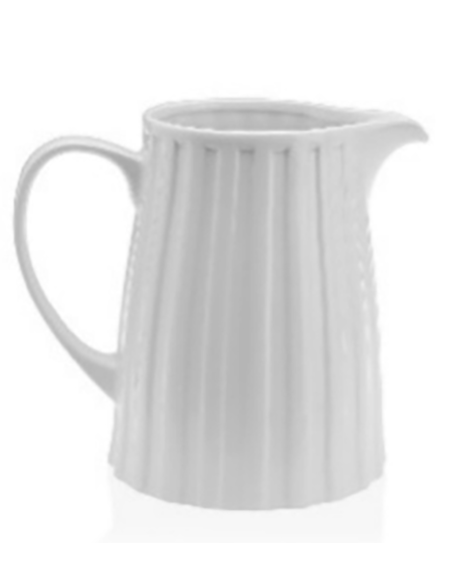 JARRA LECHE PORCELANA BLANCA 590 ML