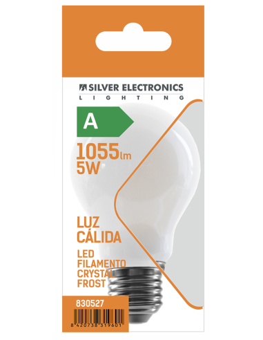 LAMPARA LED ESTANDAR CRYSTAL E27 LC 3000K 1055LM 5 W