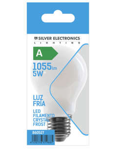 LAMPARA LED ESTANDAR CRYSTAL E27 LF 6000K 1055LM 5 W