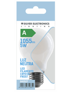 LAMPARA LED ESTANDAR CRYSTAL E27 LN 4000K 1055LM 5 W