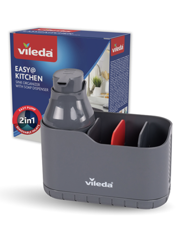 ORGANIZADOR FREGADERO C/DISPENSADOR JABON
