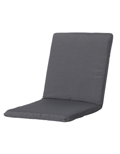 PACK- 4 COJINES SILLA RESPALDO BAJO GRIS 97X49 CM