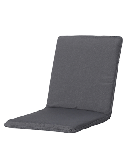 PACK- 4 COJINES SILLA RESPALDO BAJO GRIS 97X49 CM