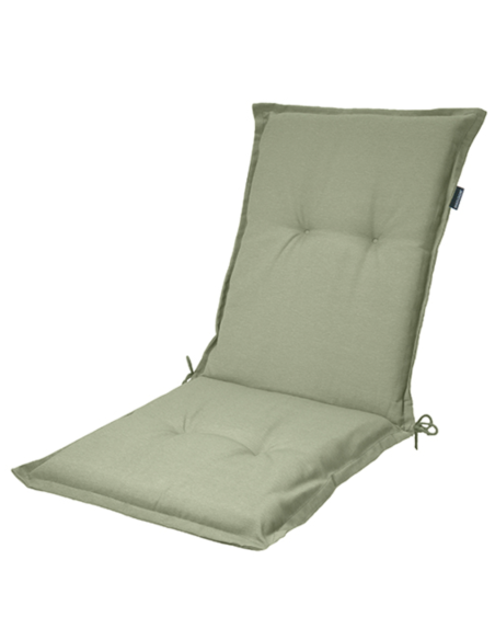 PACK-4 COJINES SILLA RESPALDO ALTO VERDE 105X50 CM