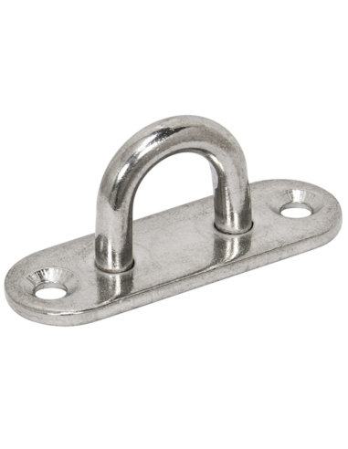 PLACA OVAL C/ANILLA INOX A316 5 MM