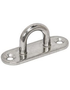 PLACA OVAL C/ANILLA INOX A316 8 MM