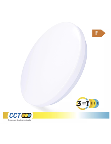 PLAFON LED REDONDO SUPERF. 3CCT 1820lm 33CM 18 W