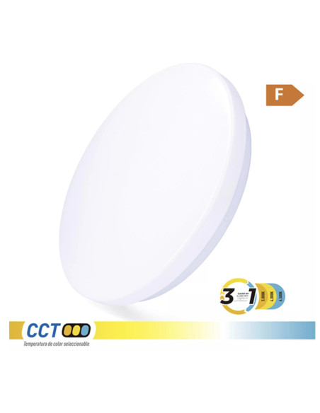 PLAFON LED REDONDO SUPERF. 3CCT 1820lm 33CM 18 W