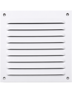REJILLA 0,6 MM LACADO BLANCO 20X20 CM
