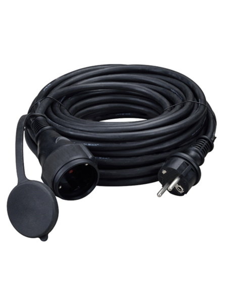 PROLONGADOR CABLE NEGRO 16A IP44 10 M