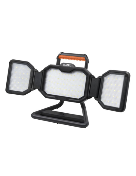PROYECTOR LED 3 FOCOS IP54 RECARG 50 W