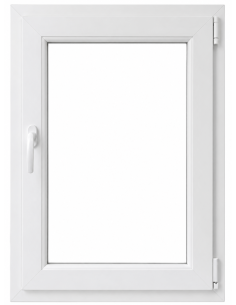 VENTANA CANDO PVC 1 HOJA DERECHA100X80 100X80CM
