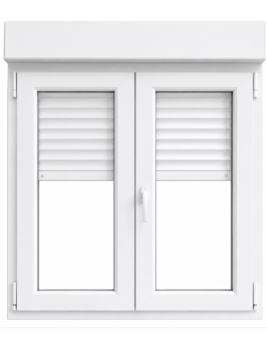 VENTANA CANDO PVC 2 HOJAS C/PERSIANA 100X117