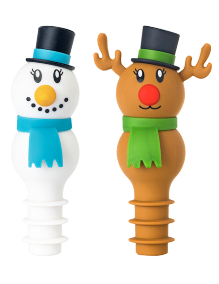 TAPON BOTELLA SNOWMAN-RUDOLPH JGO 2
