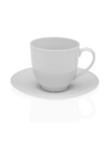 TAZA CAFE/TÉ PORCELANA BLANCA SET-6 180 ML