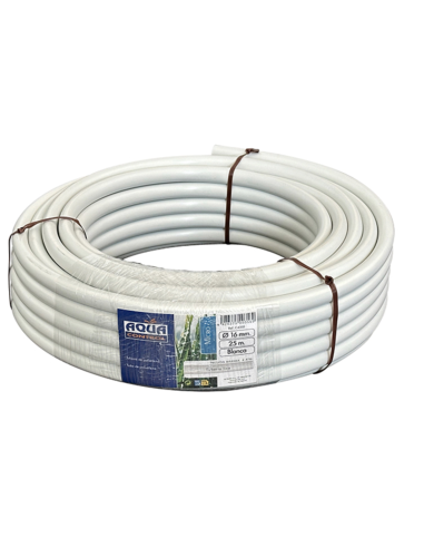TUBERIA RIEGO POR GOTERO BLANCO 25m 16 MM
