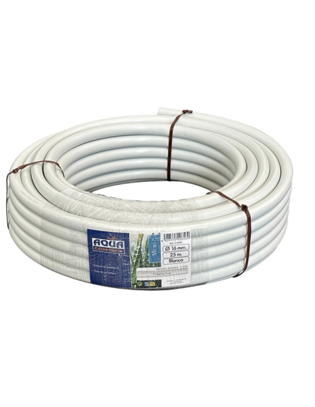 TUBERIA RIEGO POR GOTERO BLANCO 25m 16 MM