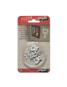 CUELGACUADRO BLANCO 8 PZS 14X20 MM