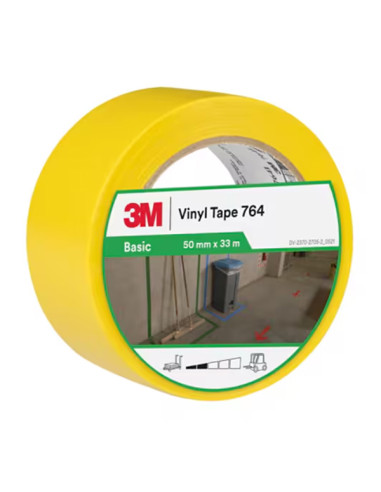 CINTA AISLANTE VINILO AMARILLA 50X33MM