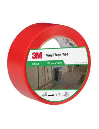 CINTA AISLANTE VINILO ROJA 50X33MM