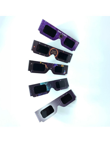 GAFAS PARA ECLIPSE SOLAR MODELOS VARIOS C/5
