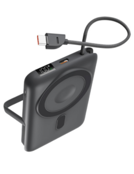 BATERIA EXT POWER BANK MAGSAFE 10000MAH GRIS 22,5 W