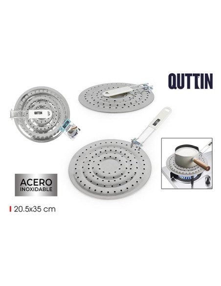 DIFUSOR PARA COCINA GAS ACERO INOXIDABLE 20,5X35 CM