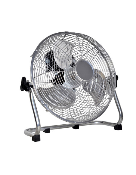 VENTILADOR SUELO INCLINABLE CROMADO 90W 50 CM