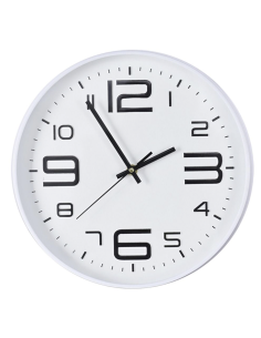 RELOJ PARED BLANCO 30 CM