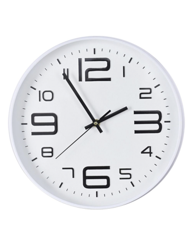 RELOJ PARED BLANCO 30 CM