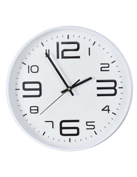 RELOJ PARED BLANCO 30 CM