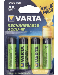 PILA RECARGABLE AA BL 4 UDS 2100 MAH