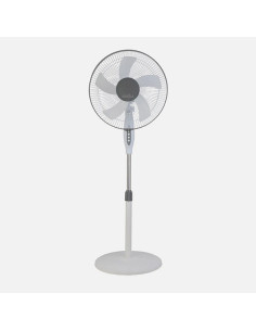 VENTILADOR PIE BLC/GRIS 3 V 5 ASP 43 CM 45 W