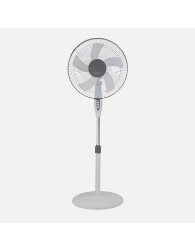 VENTILADOR PIE BLC/GRIS 3 V 5 ASP 43 CM 45 W