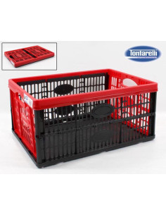 CAJA PLEGABLE MULTIUSOS 32 L RJO/NGR 47,5X35X23