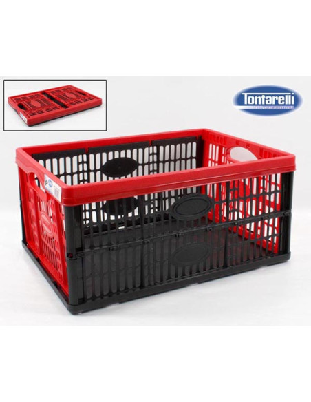 CAJA PLEGABLE MULTIUSOS 32 L RJO/NGR 47,5X35X23