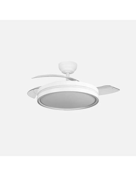 VENTILADOR TECHO C/LUZ 3 ASP RETRACT BLANCO 107 CM