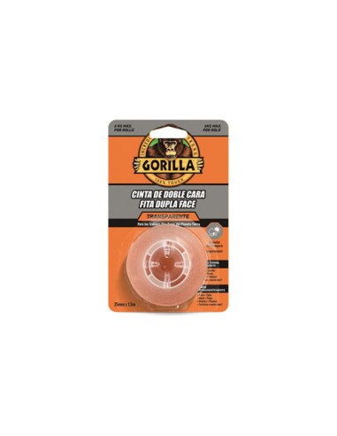 CINTA DOBLE CARA TRANS 1,5MX25MM