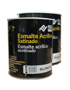ESMALTE ACRILICO SATINADO NEGRO 750 ML 2