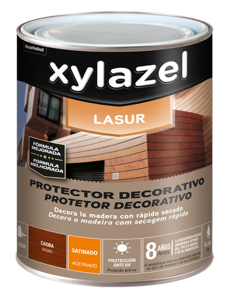 PROTECTOR MAD. LASUR AGUA SAT CAOBA 4 L