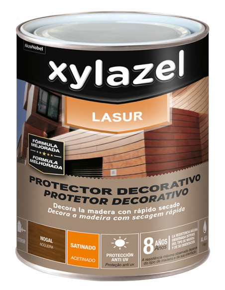 PROTECTOR MAD. LASUR AGUA SAT NOGAL 750 ML