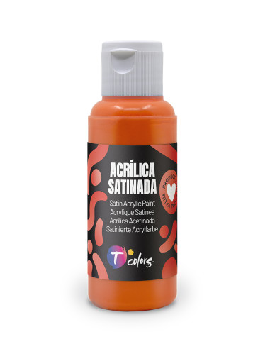 PINTURA MANUALIDADES ACRILICA NARANJA SAT 80 ML