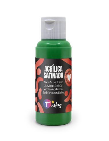 PINTURA MANUALIDADES ACRILICA VERDE SAT 80 ML