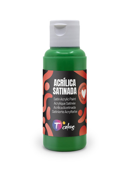 PINTURA MANUALIDADES ACRILICA VERDE SAT 80 ML