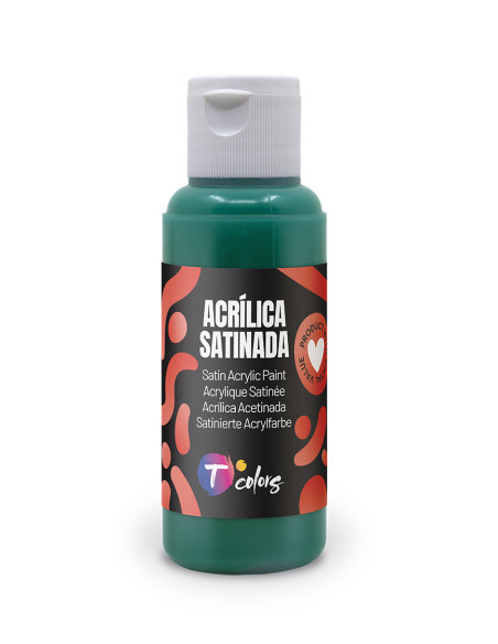 PINTURA MANUALIDADES ACRILICA VERDE OSC SAT 80 ML