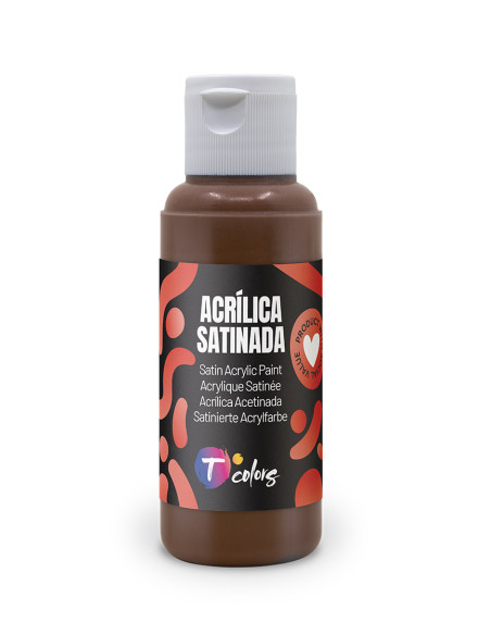 PINTURA MANUALIDADES ACRILICA MARRON SAT 80 ML