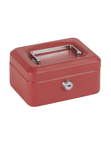 CAJA CAUDALES ROJO 20X16X9CM