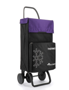 CARRO COMPRA TERMO NEGRO/MALVA 46L 2