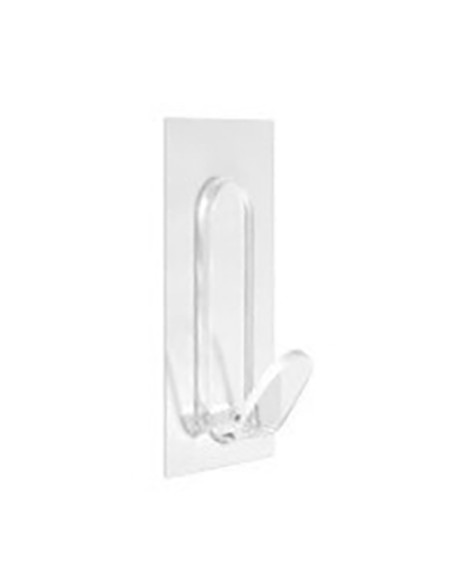 COLGADOR ADH REUTILIZABLE TRANSPARENTE 100X40X120